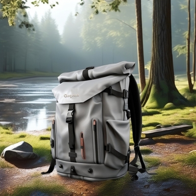 Unisexe Sport en plein air sac à dos de camping 60L avec couvercle imperméable à la pluie et dos doux