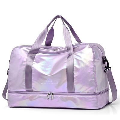 Sac de voyage à couche de cloison pour équipement de fitness à la mode et fonctionnel pour femmes