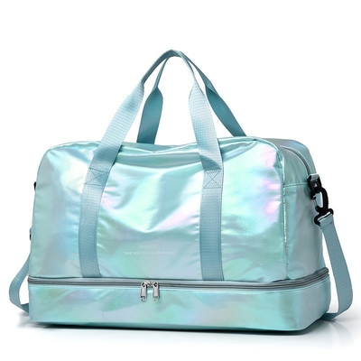 Sac de voyage à couche de cloison pour équipement de fitness à la mode et fonctionnel pour femmes