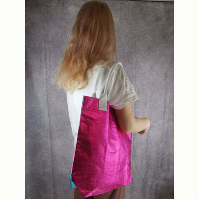 Un seul manche Style de la mode Sac de rangement de papier kraft pour le ménage Sac à main de grande capacité