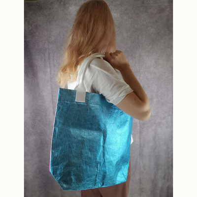 Un seul manche Style de la mode Sac de rangement de papier kraft pour le ménage Sac à main de grande capacité