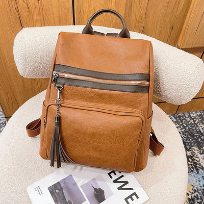 26*33*13cm Sac à dos polyvalent et élégant en cuir polyvalent pour femmes