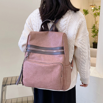 26*33*13cm Sac à dos polyvalent et élégant en cuir polyvalent pour femmes