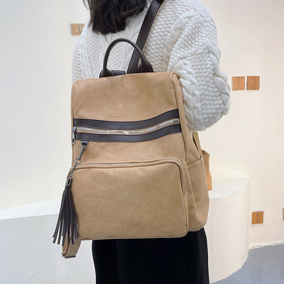 26*33*13cm Sac à dos polyvalent et élégant en cuir polyvalent pour femmes
