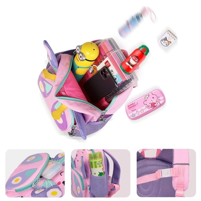Sac à dos pour enfants mignons Pour les filles Petit dessin animé 3D Enfant sac à livres scolaire Âge 1-3 Journée de garde de la crèche Sac de voyage pour enfants Sac à dos Jouets Sac à dos Cadeau pour enfant Sac de jour