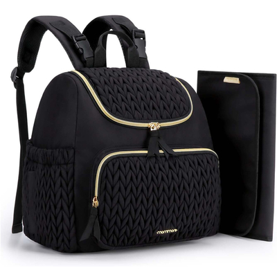 Gros de sac à couches de bébé petit sac à dos de couches de voyage élégant mini maternité sac de jour sac de maman pour les femmes sac de couche décontracté