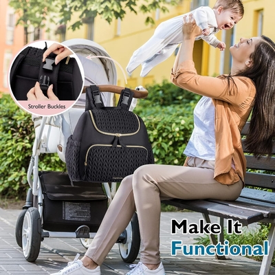 Gros de sac à couches de bébé petit sac à dos de couches de voyage élégant mini maternité sac de jour sac de maman pour les femmes sac de couche décontracté