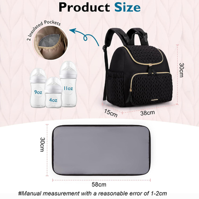 Gros de sac à couches de bébé petit sac à dos de couches de voyage élégant mini maternité sac de jour sac de maman pour les femmes sac de couche décontracté