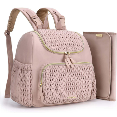 Gros de sac à couches de bébé petit sac à dos de couches de voyage élégant mini maternité sac de jour sac de maman pour les femmes sac de couche décontracté