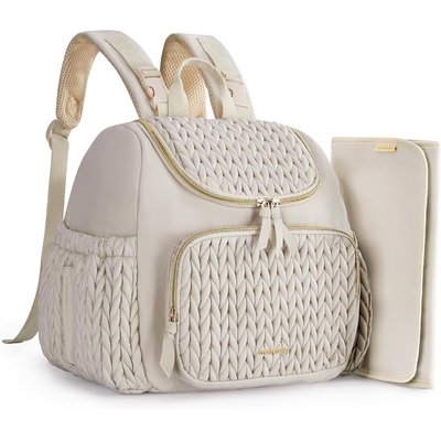 Gros de sac à couches de bébé petit sac à dos de couches de voyage élégant mini maternité sac de jour sac de maman pour les femmes sac de couche décontracté