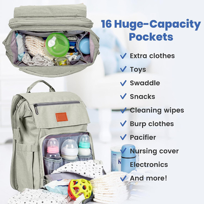 Sac de couche pour bébé sur mesure avec coussin de changement Sac de voyage pour nouveau-né